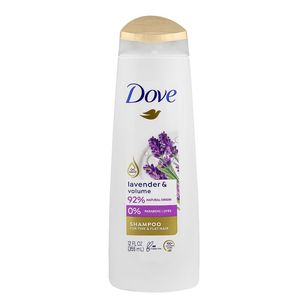 Dove Lavender & Volume Paraben Free Shampoo For Fine & Flat Hair 355ml