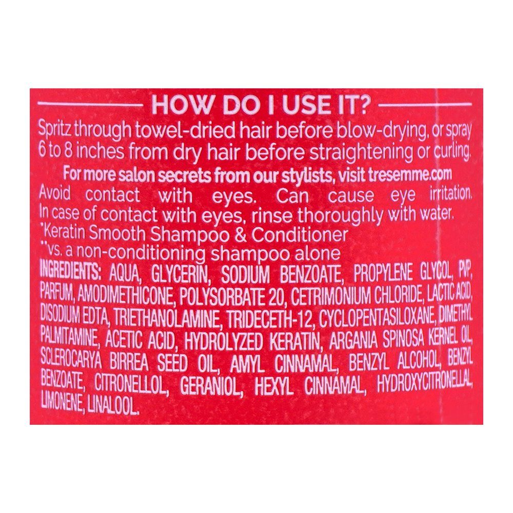 Tresemme Keratin Smooth Heat Protect Spray 200m