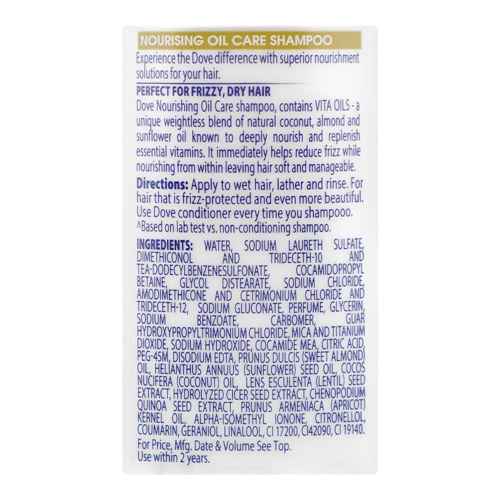 Dove Damage Therapy Nourishing Oil Bio-Protein Care Shampoo For Dry Hair 360ml