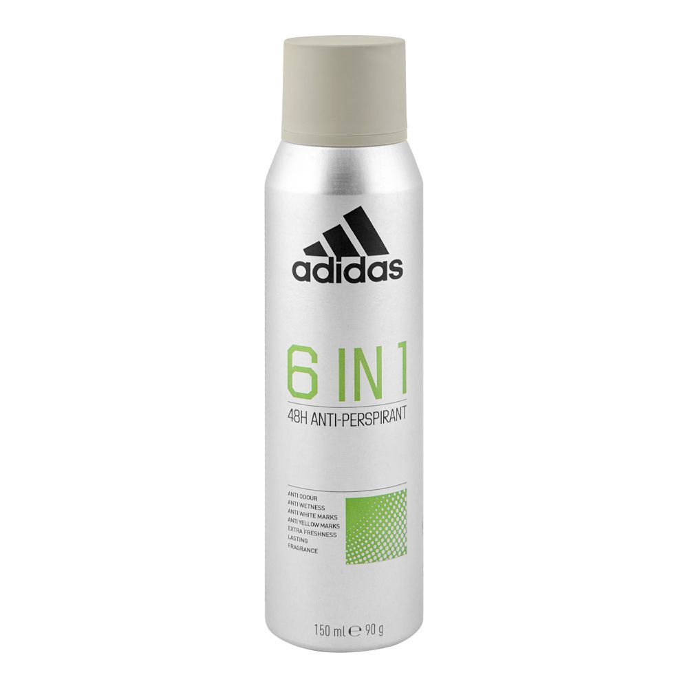 Adidas 6in1 Deodorant Body Spray, For Men 150ml