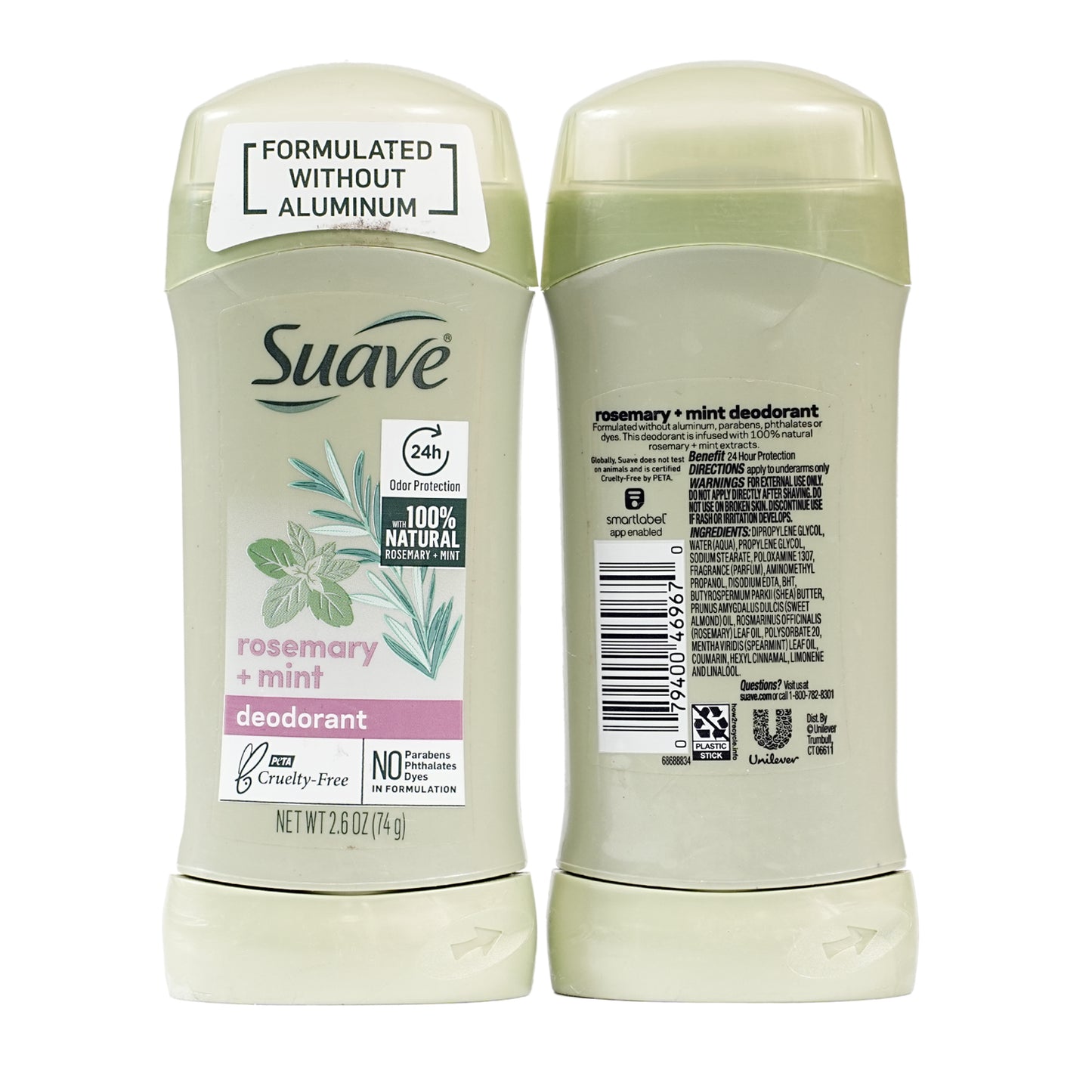 Suave Deodorant Stick Rosemary+Mint 74 gm