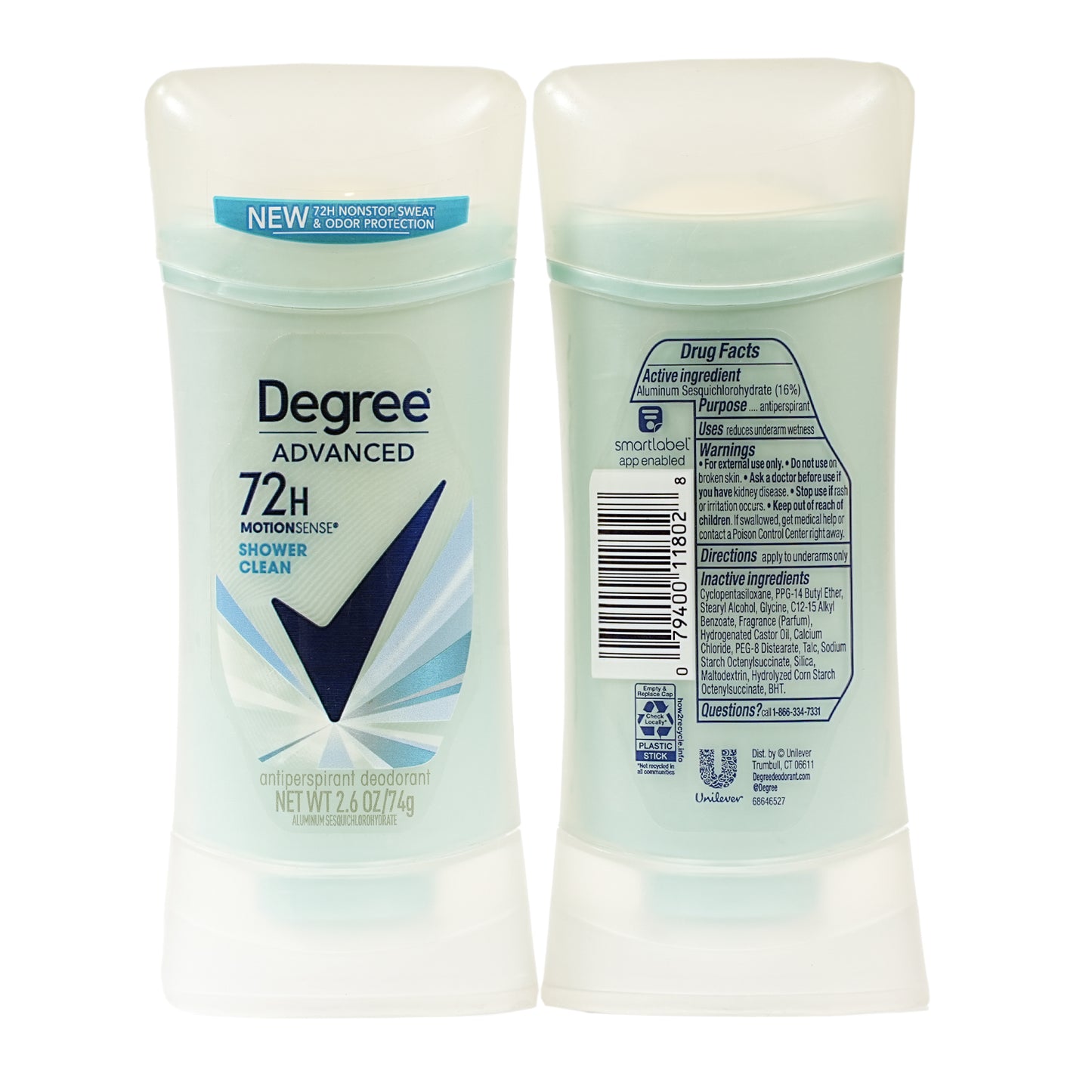 Degree Deodorant Stick Shower Clean 74 gm