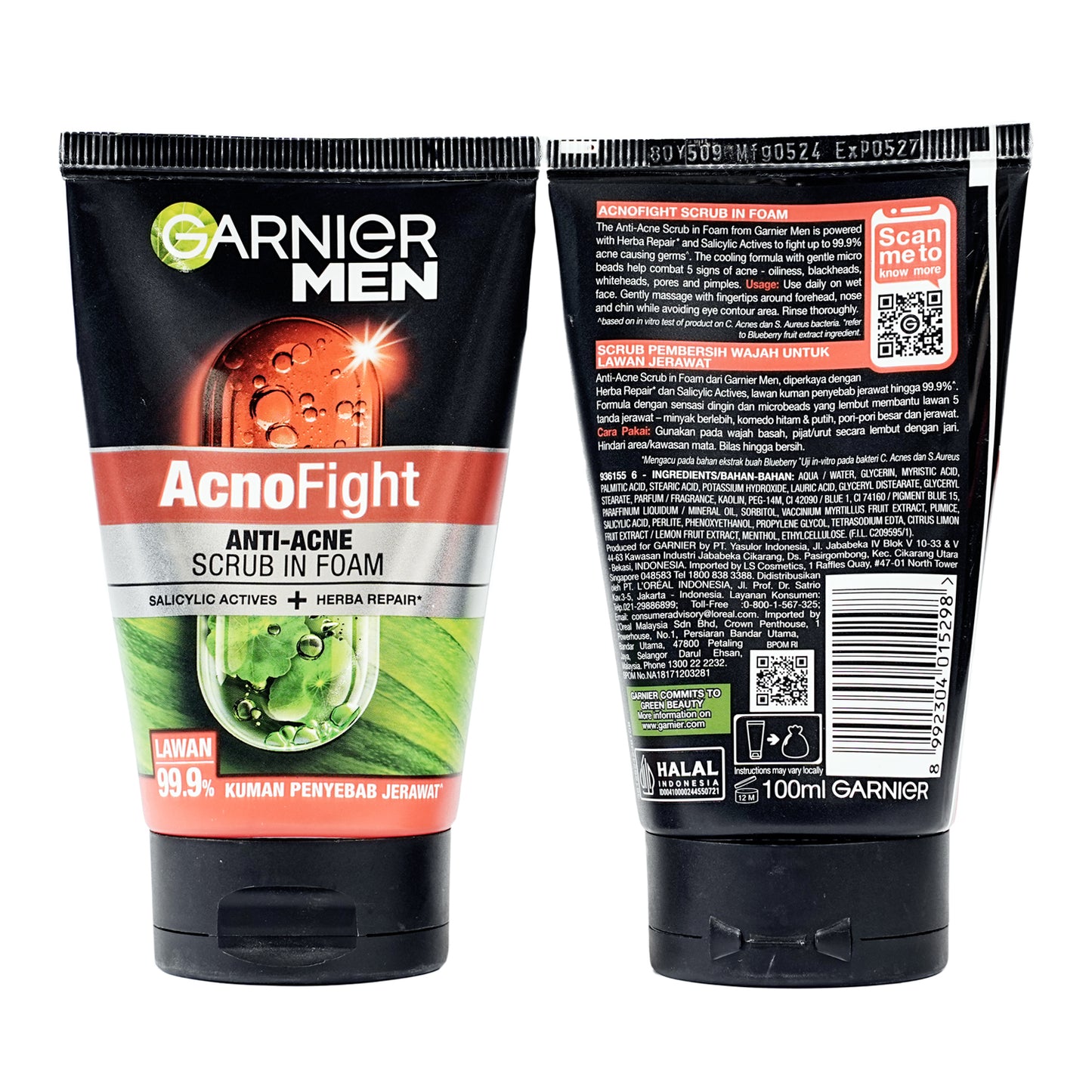 Garnier Men Acno Fight Scrub In Foam 100 ml