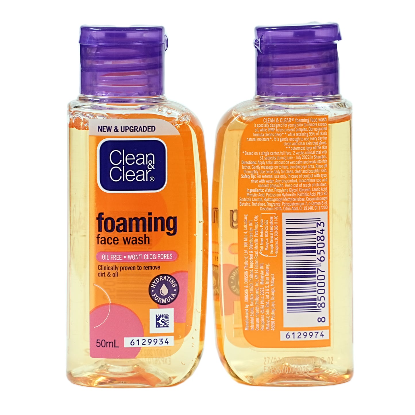 Clean & Clear Foaming Facewash 50 ml