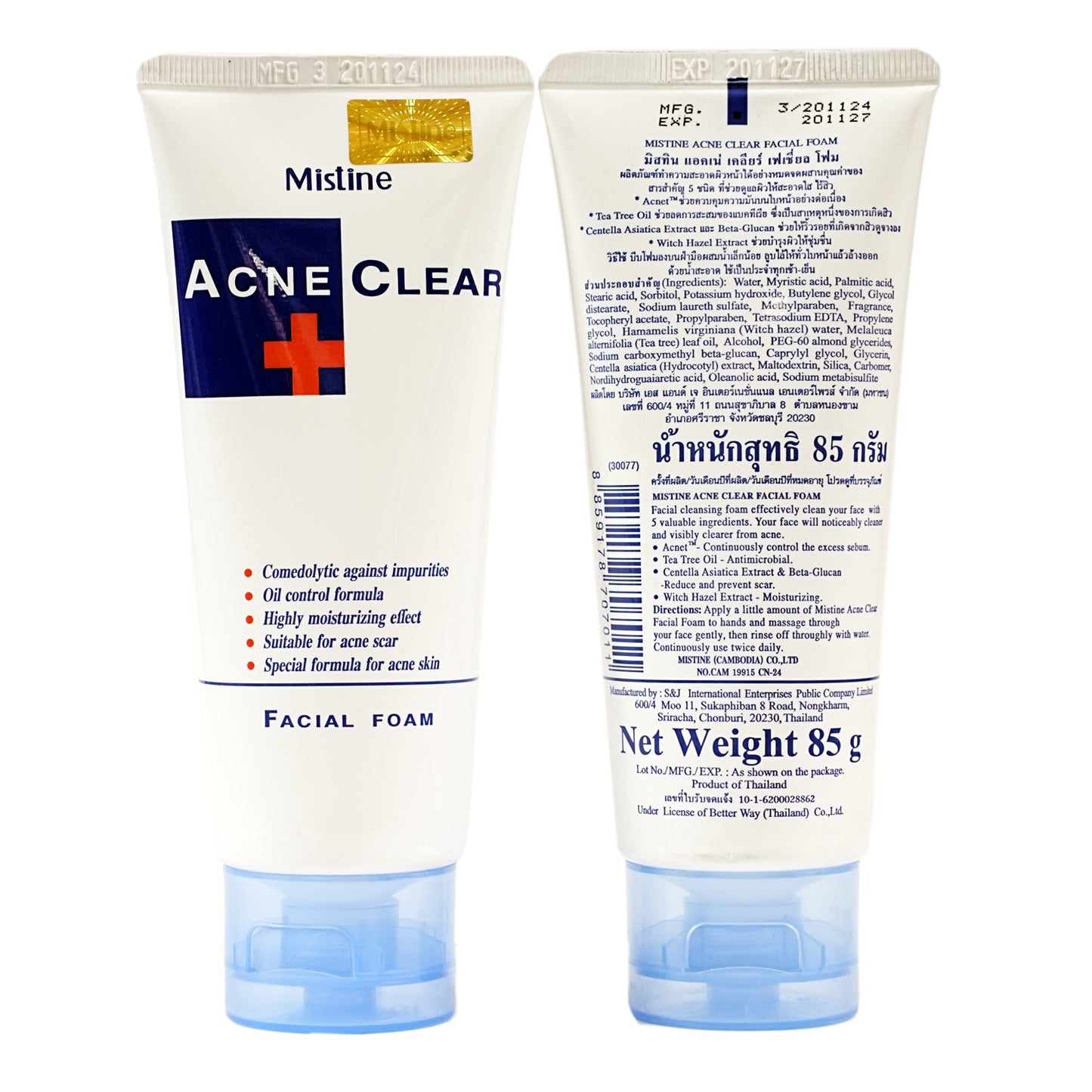 Mistine Acne Clear Facial Foam 85 gm