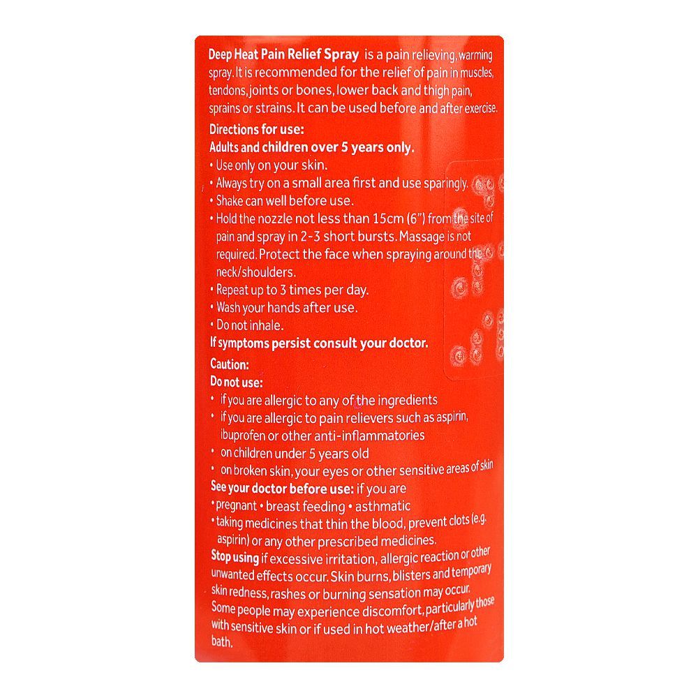 Deep Heat Pain Relief Spray 150ml