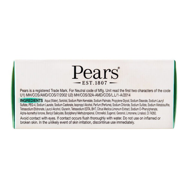 Pears Transparent Soap With Mint Extracts 125g