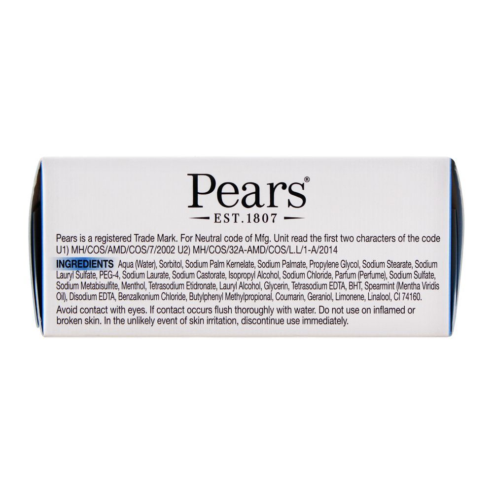 Pears Transparent Soap With Mint Extracts 125g