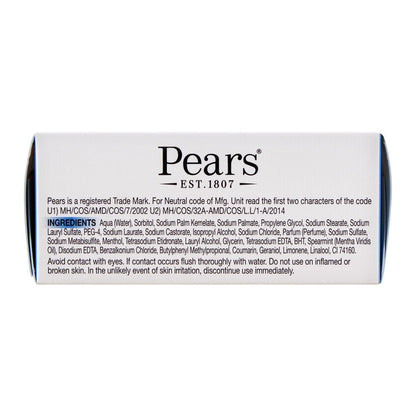 Pears Transparent Soap With Mint Extracts 125g