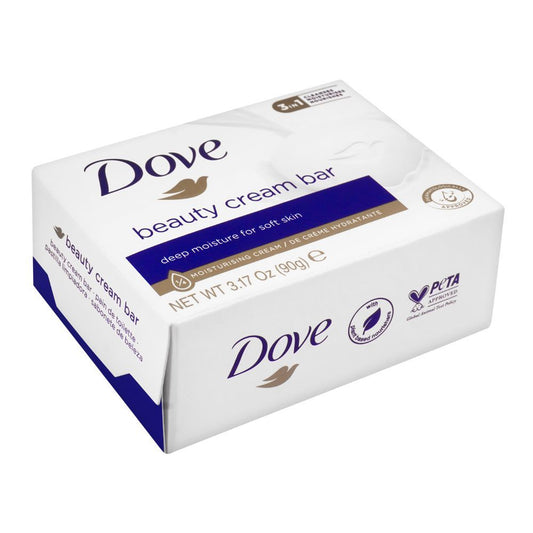 Dove Beauty Cream Bar White Deep Moisture For Soft Skin 90g