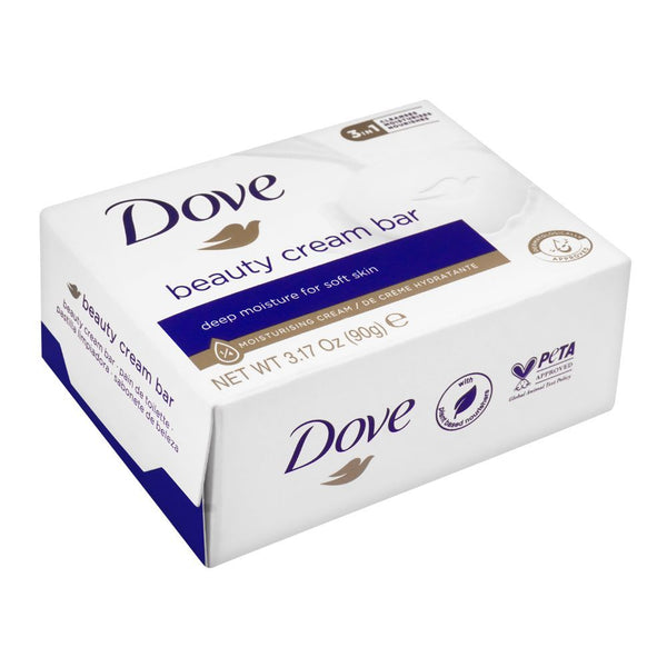 Dove Beauty Cream Bar White Deep Moisture For Soft Skin 90g