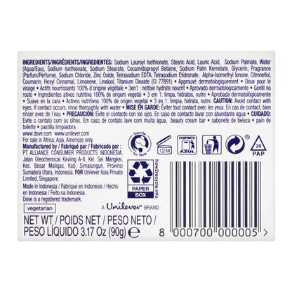 Dove Beauty Cream Bar White Deep Moisture For Soft Skin 90g