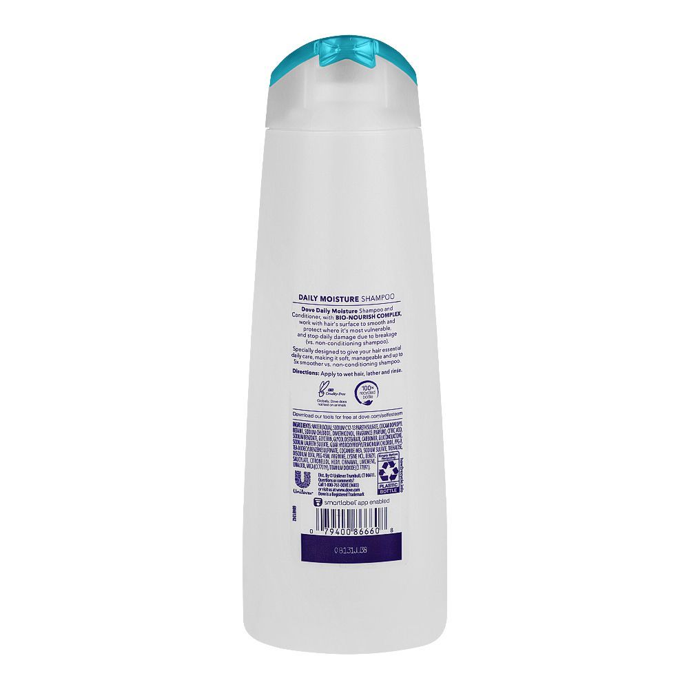 Dove Daily Moisture Shampoo For Smooth & Soft Hair 355ml