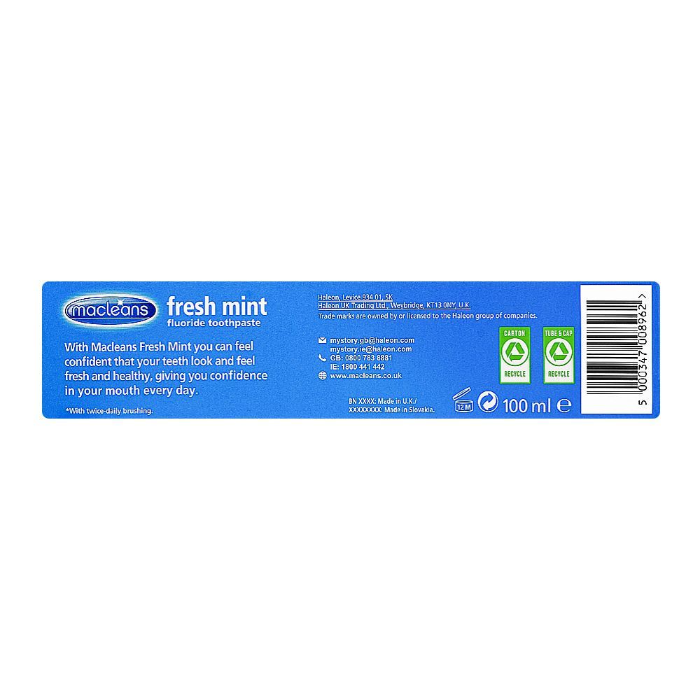 Macleans Fresh Mint Toothpaste 100 ml