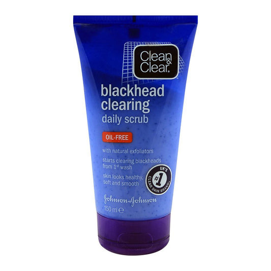 Clean & Clear Blackhead Clearing Daily Face Scrub,  150ml