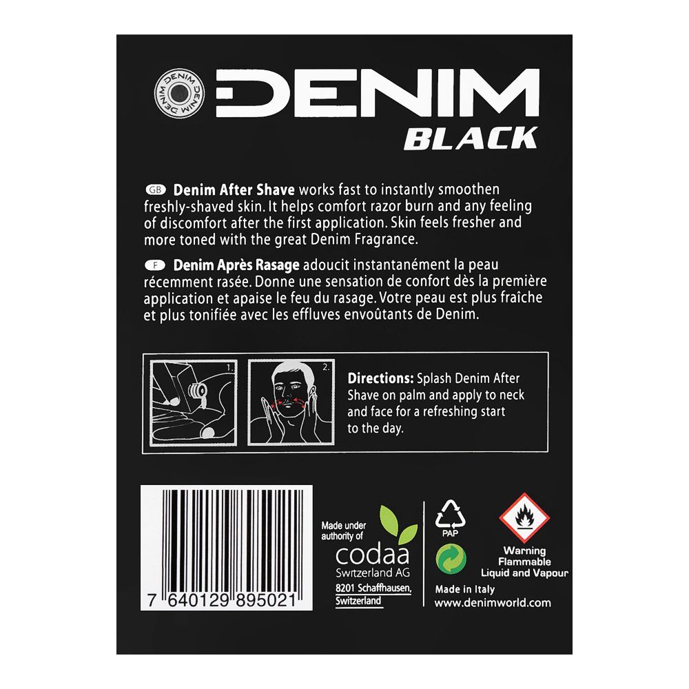 Denim Black After Shave 100ml