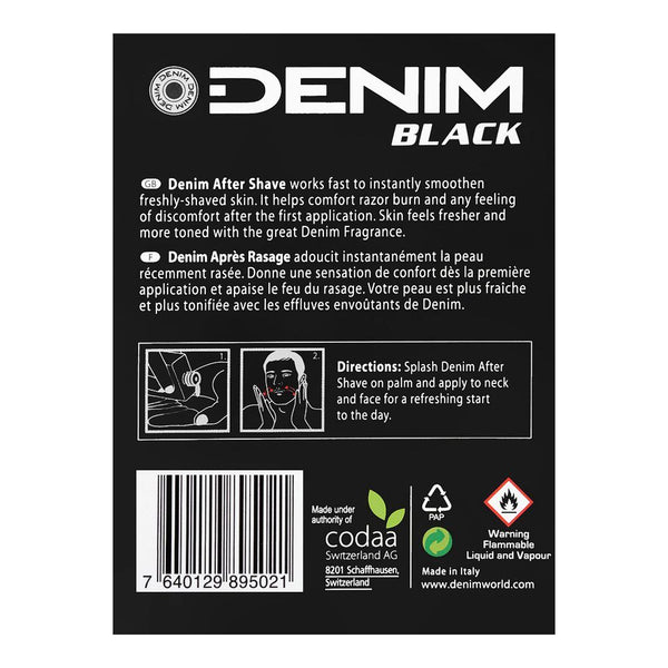Denim Black After Shave 100ml