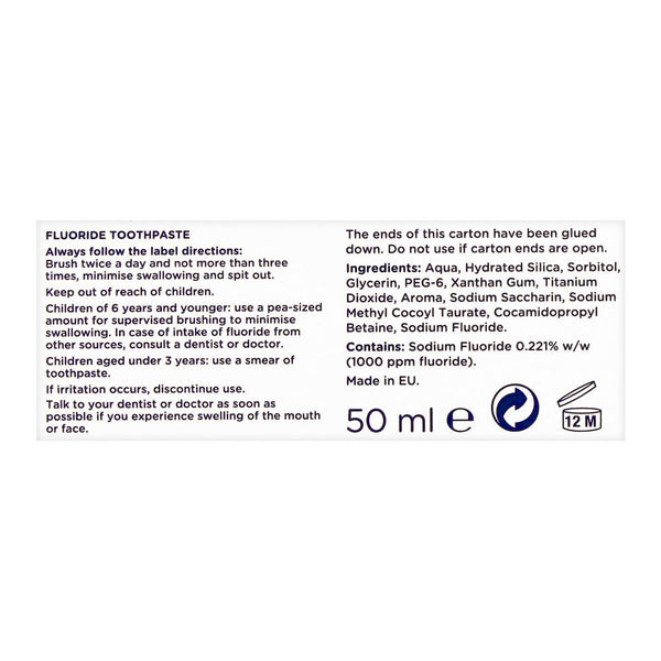 Aquafresh Milk Teeth Toothpaste, 0-2 Years, 50ml