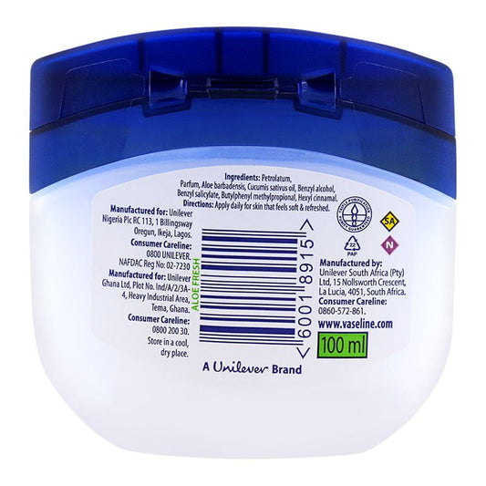 Vaseline Petroleum Jelly Aloe Fresh 100ml