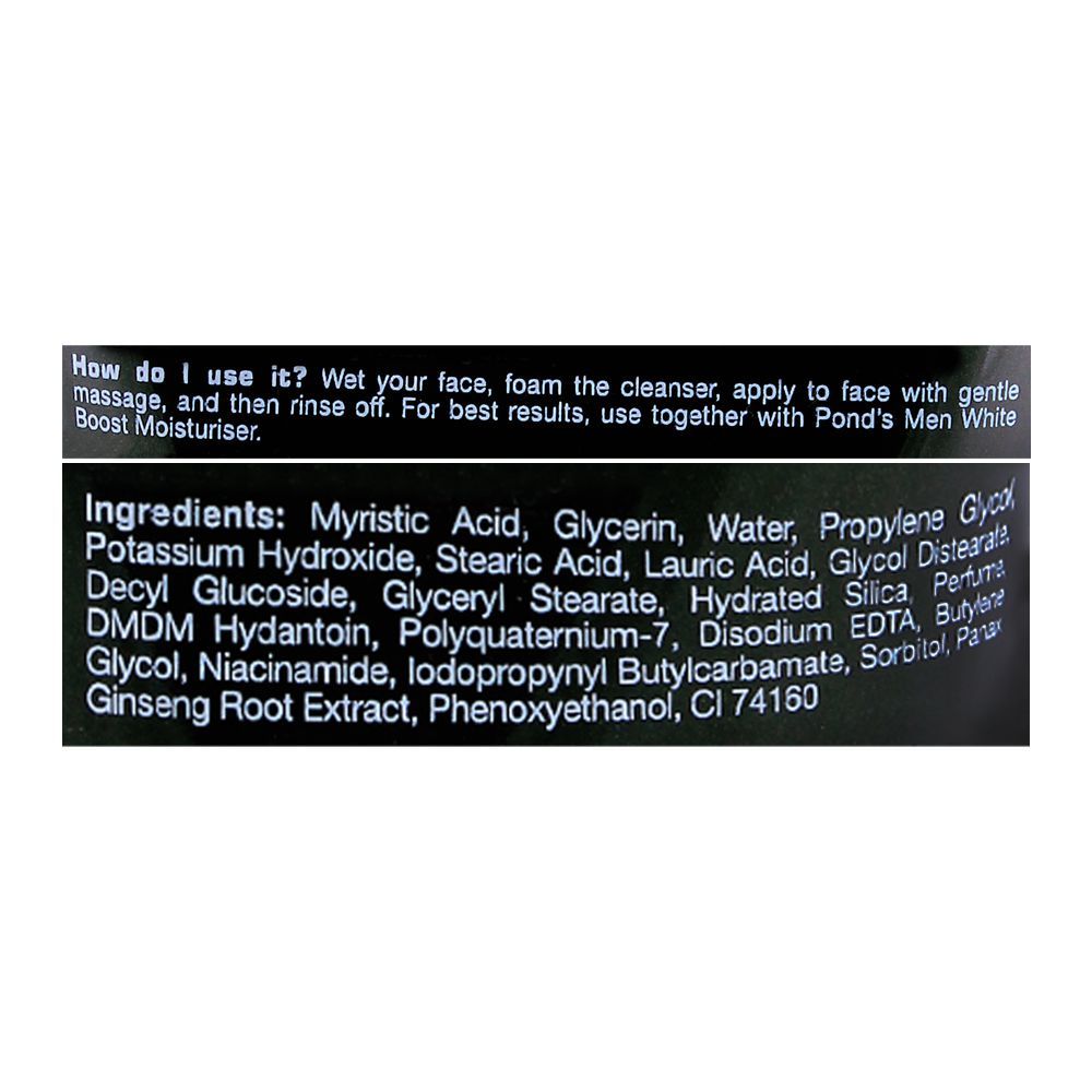Pond's Men Bright Boost Facial Scrub 100 gm