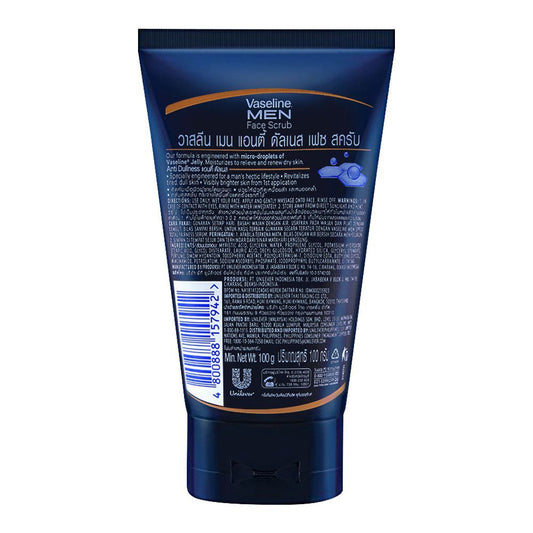 Vaseline Men Anti Dullnes Face Scrub 100gm