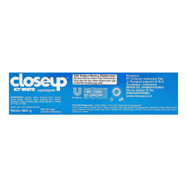 Closeup Icy White Gel Toothpaste 160 g