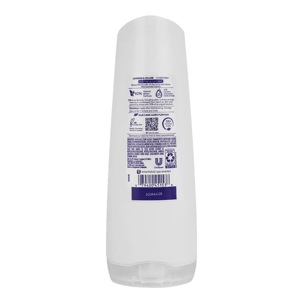 Dove Lavender & Volume Paraben Free Conditioner For Fine & Flat Hair 355ml
