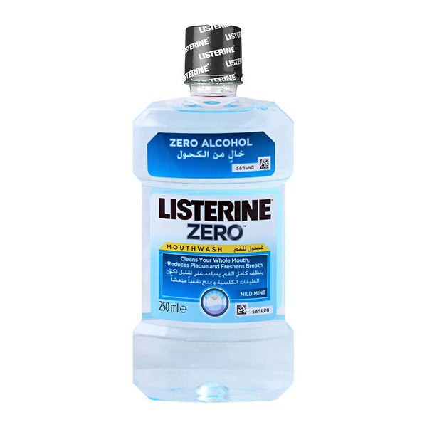 Listerine Mouthwash, Zero Alcohol, 250ml
