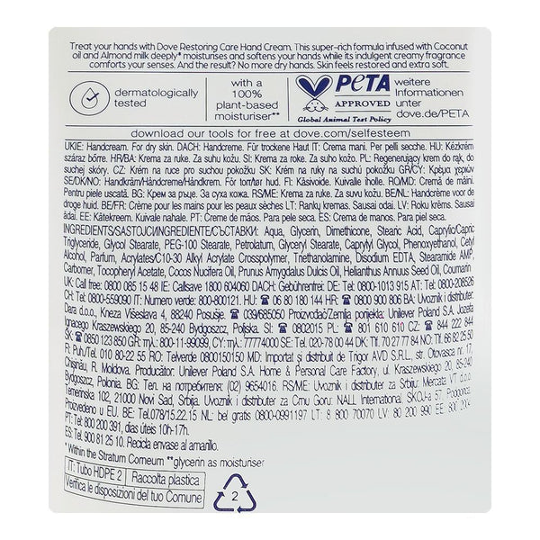 Dove Baby Love Restoring Care Hand Cream 75ml