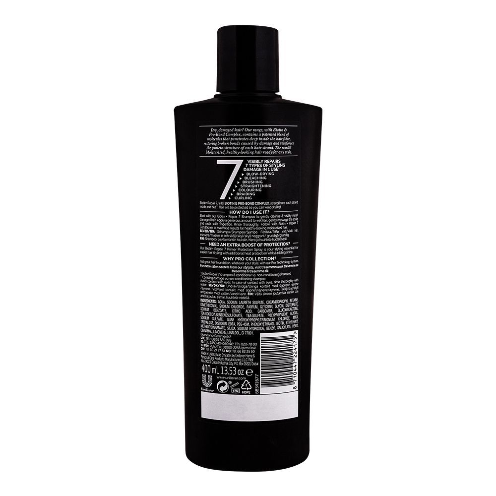 Tresemme Pro Collection Shampoo Biotin Repair With Pro Bond Complex 400ml