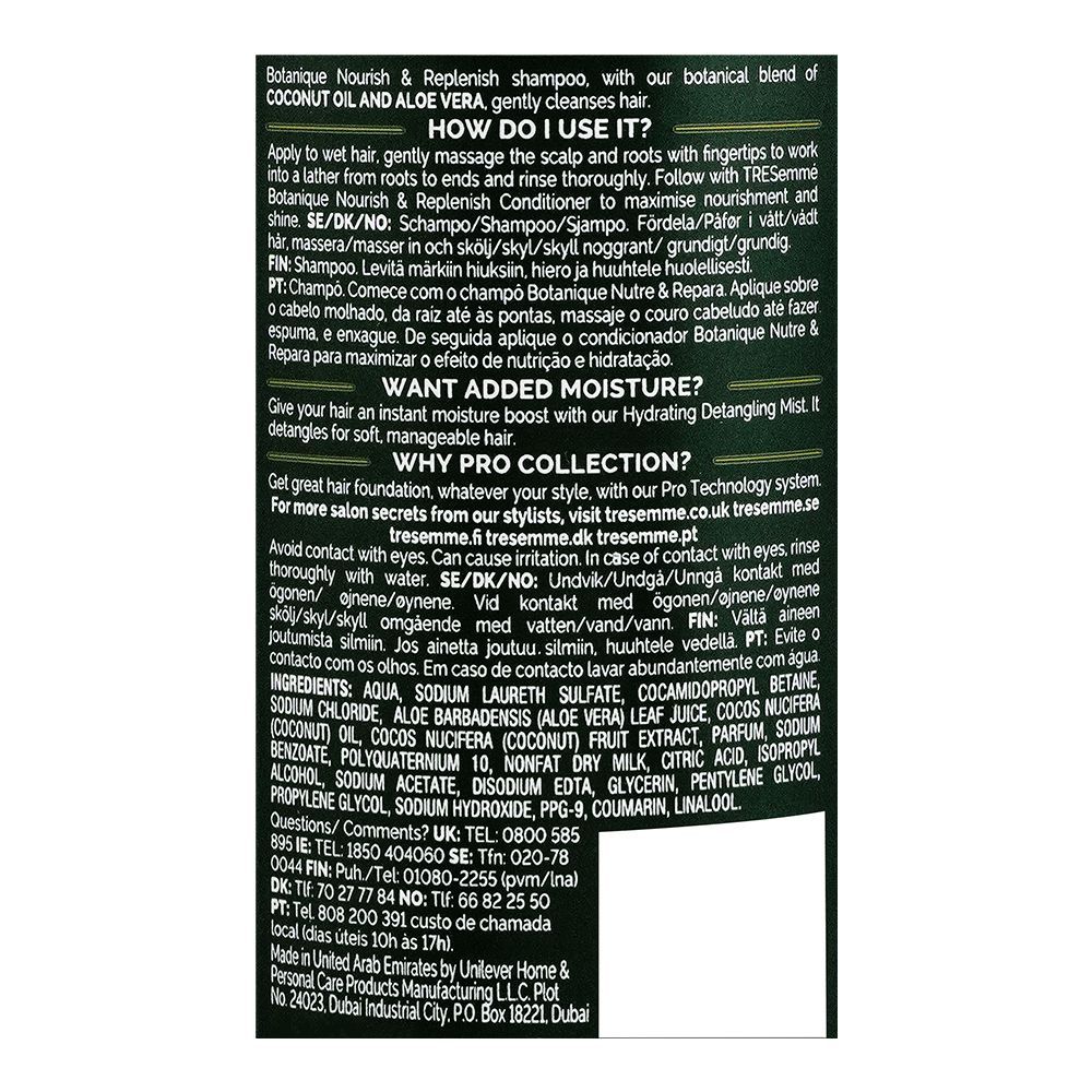 Tresemme Botanique Nourish & Replenish Shampoo 400ml