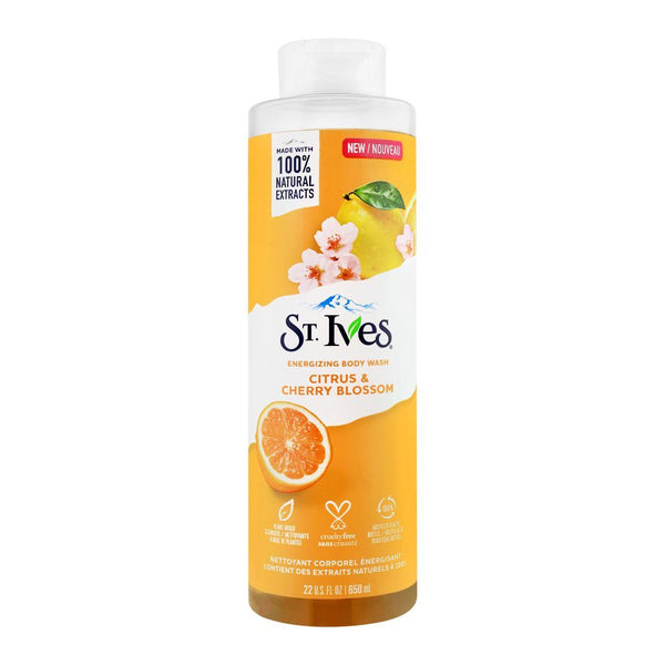 St. Ives Citrus & Cherry Blossom Energizing Body Wash 650ml