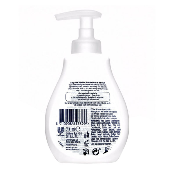 Dove Baby Head To Toe Wash Sensitive Moisture 200ml
