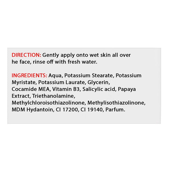 YC Whitening Face Wash Papaya Extract 100ml