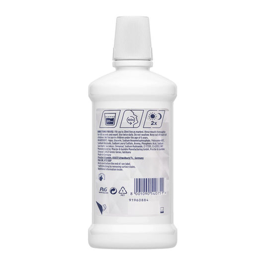 Oral-B 3D White Luxe 7 Perfection Clean Mint Mouthwash, 500ml