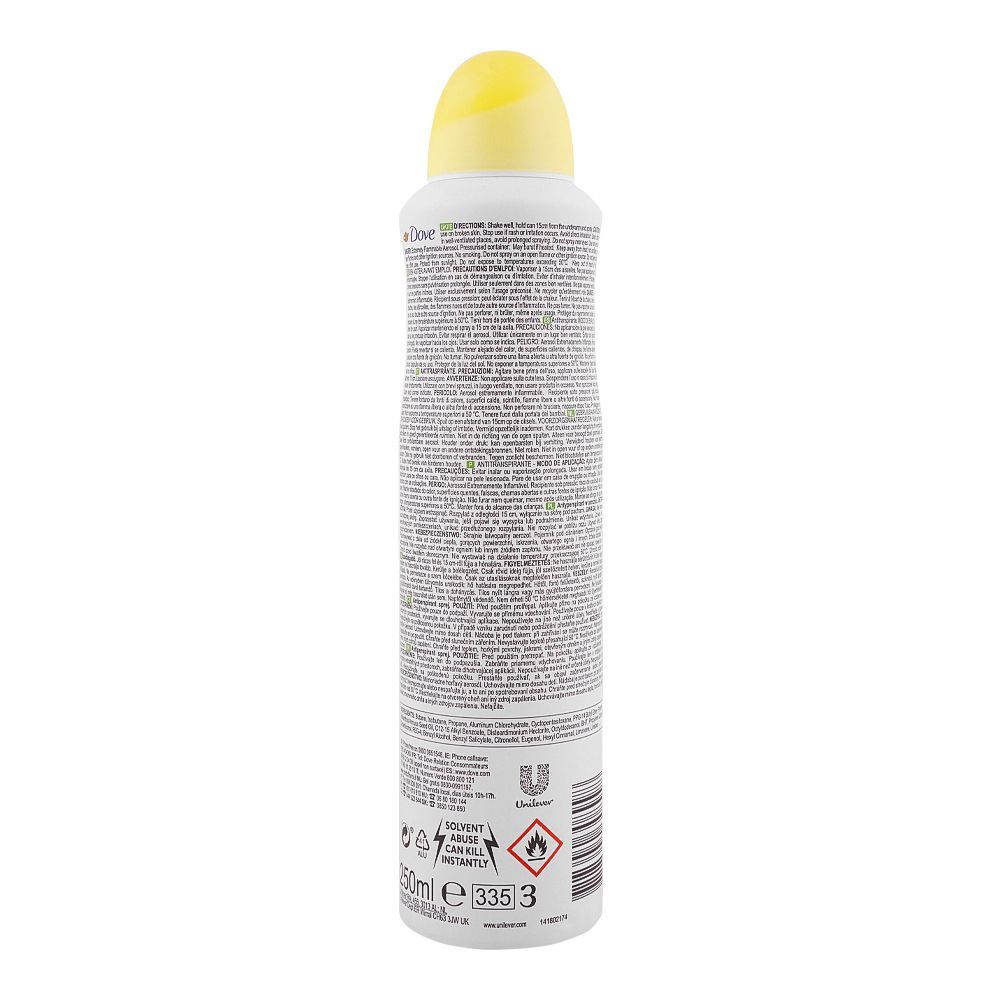 Dove Go Fresh Grapefruit & Lemongrass Scent Women Deodorant Spray 250ml