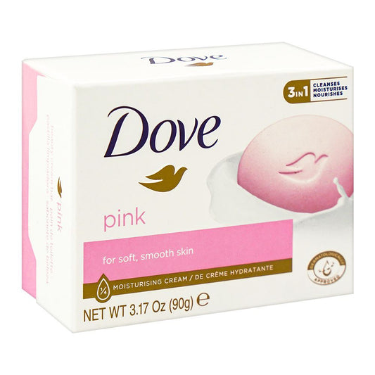 Dove Pink Moisturising Cream Bar For Smooth/Soft Skin 90g