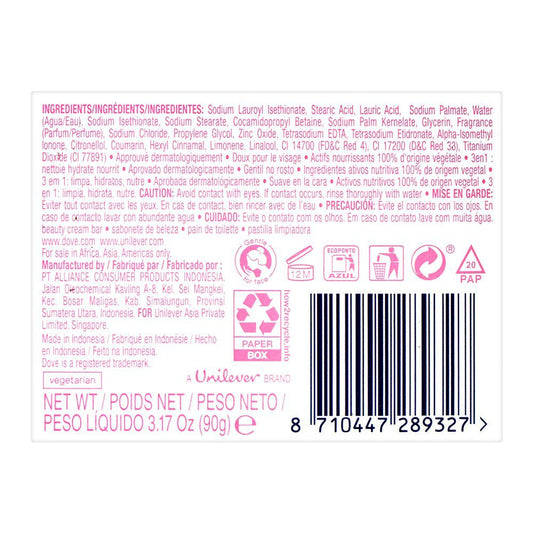 Dove Pink Moisturising Cream Bar For Smooth/Soft Skin 90g
