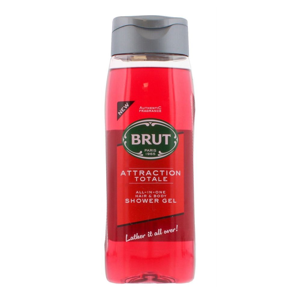Brut Attraction Total All-In-One  Shower Gel, 500ml