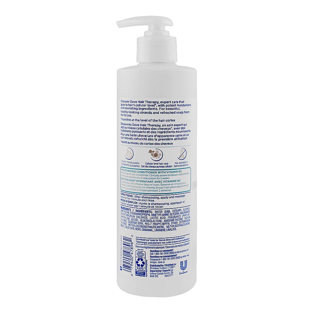 Dove Hair Therapy Dry Scalp Care Vitamin B3 Conditioner 400ml