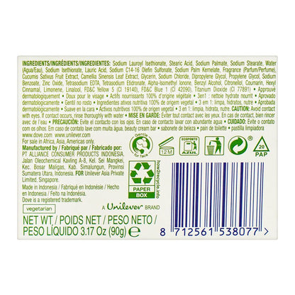 Dove Refreshing Beauty Cream Bar With Cucumber & Green Tea 90g