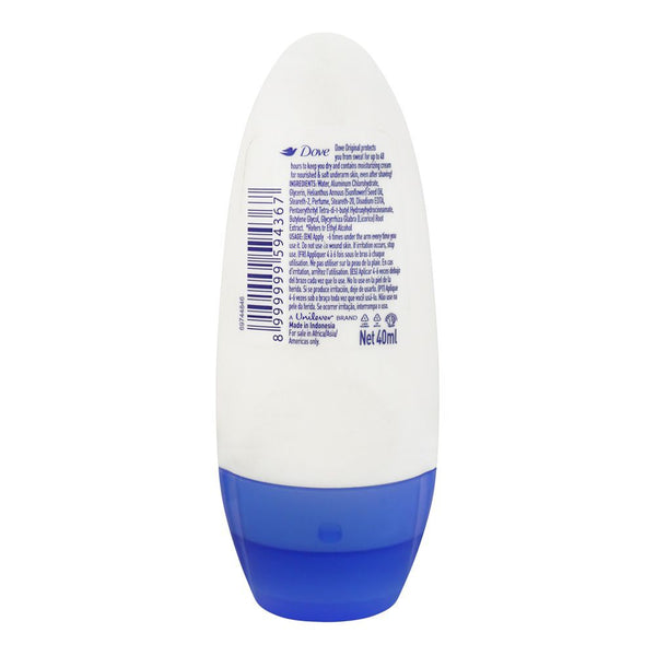 Dove Original Nourishes & Softens Deodorant Roll On For Women 40ml