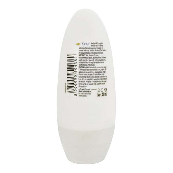 Dove Invisible Dry Anti White And Yellow Roll On For Women 40ml
