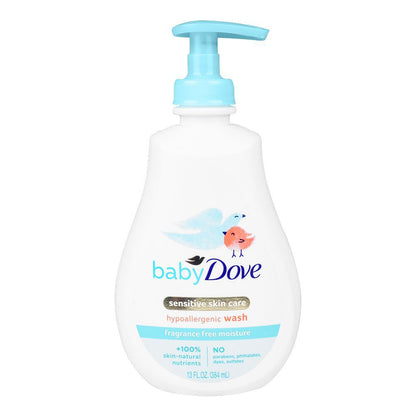 Dove Baby Sensitive Skin Care Hypoallergic Wash Parabens Free 384ml