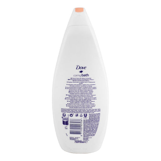 Dove Caring Bath Almond Cream With Hibiscus Body Wash 750m