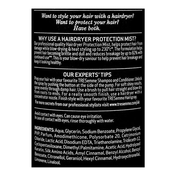Tresemme Care & Protect Hair Dryer Protection Mist With UV Filter 300ml