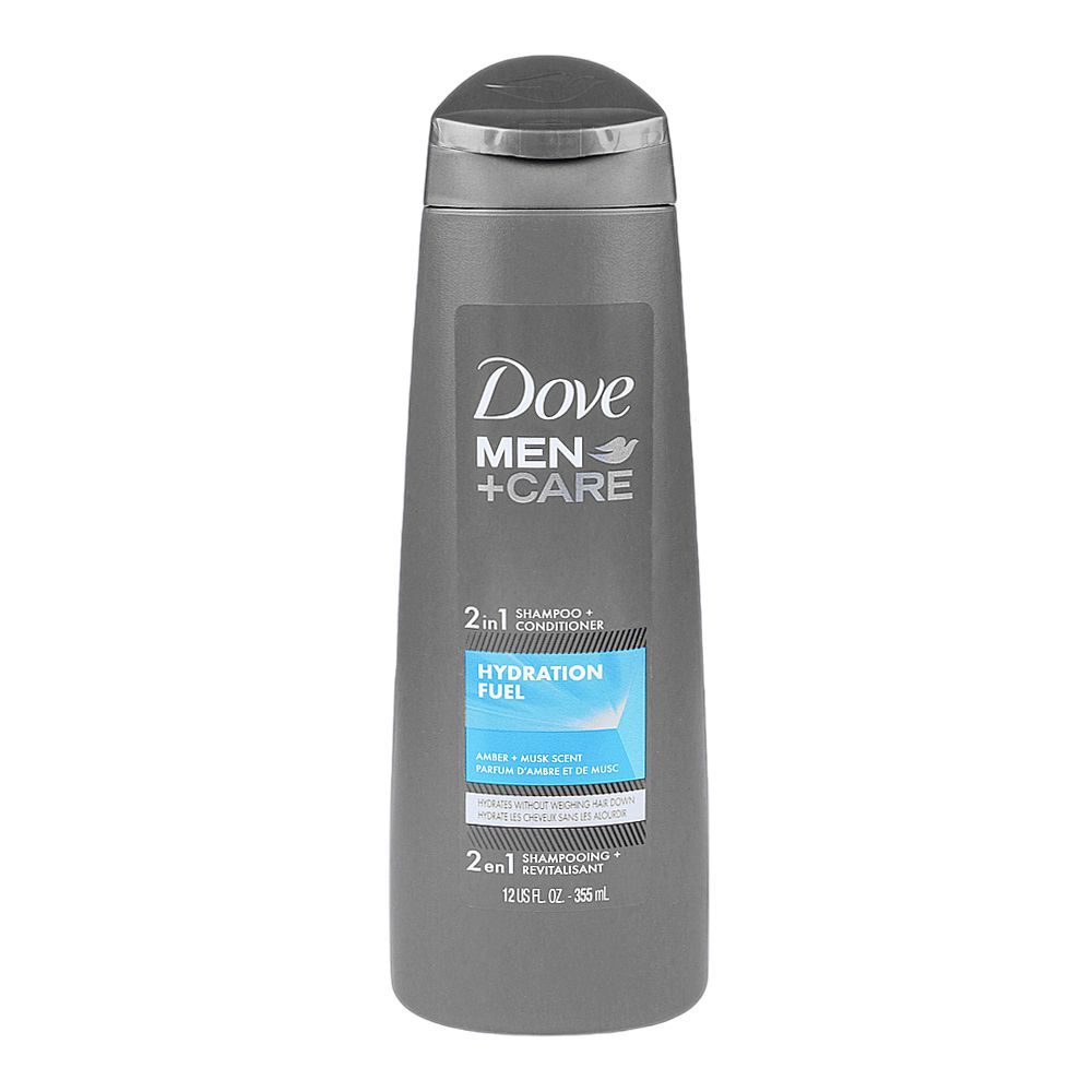 Dove Men+Care 2 in 1 Shampoo and Conditioner With Hydration Fuel 355ml