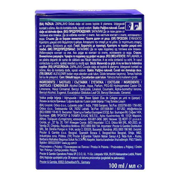 Gillette Refreshing After Shave Splash, 100ml