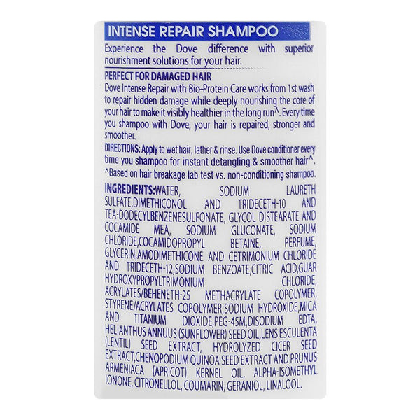 Dove Damage Therapy Intense Repair Bio-Protein Care Shampoo For Damaged Hair 175ml
