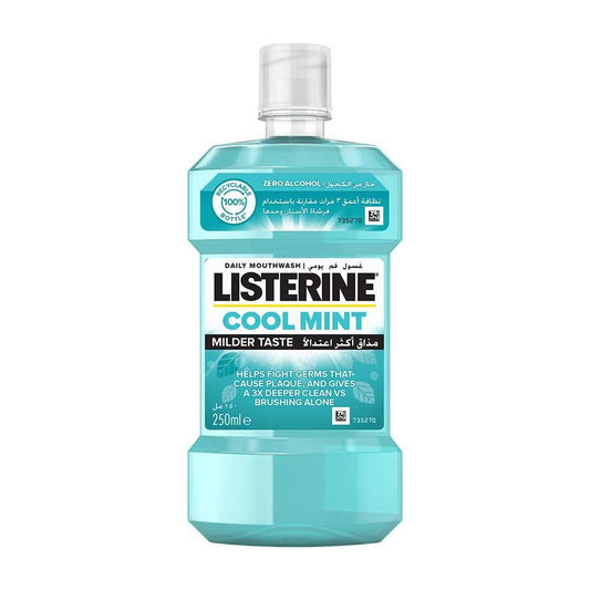 Listerine Cool Mint Milder Taste Mouthwash, 250ml